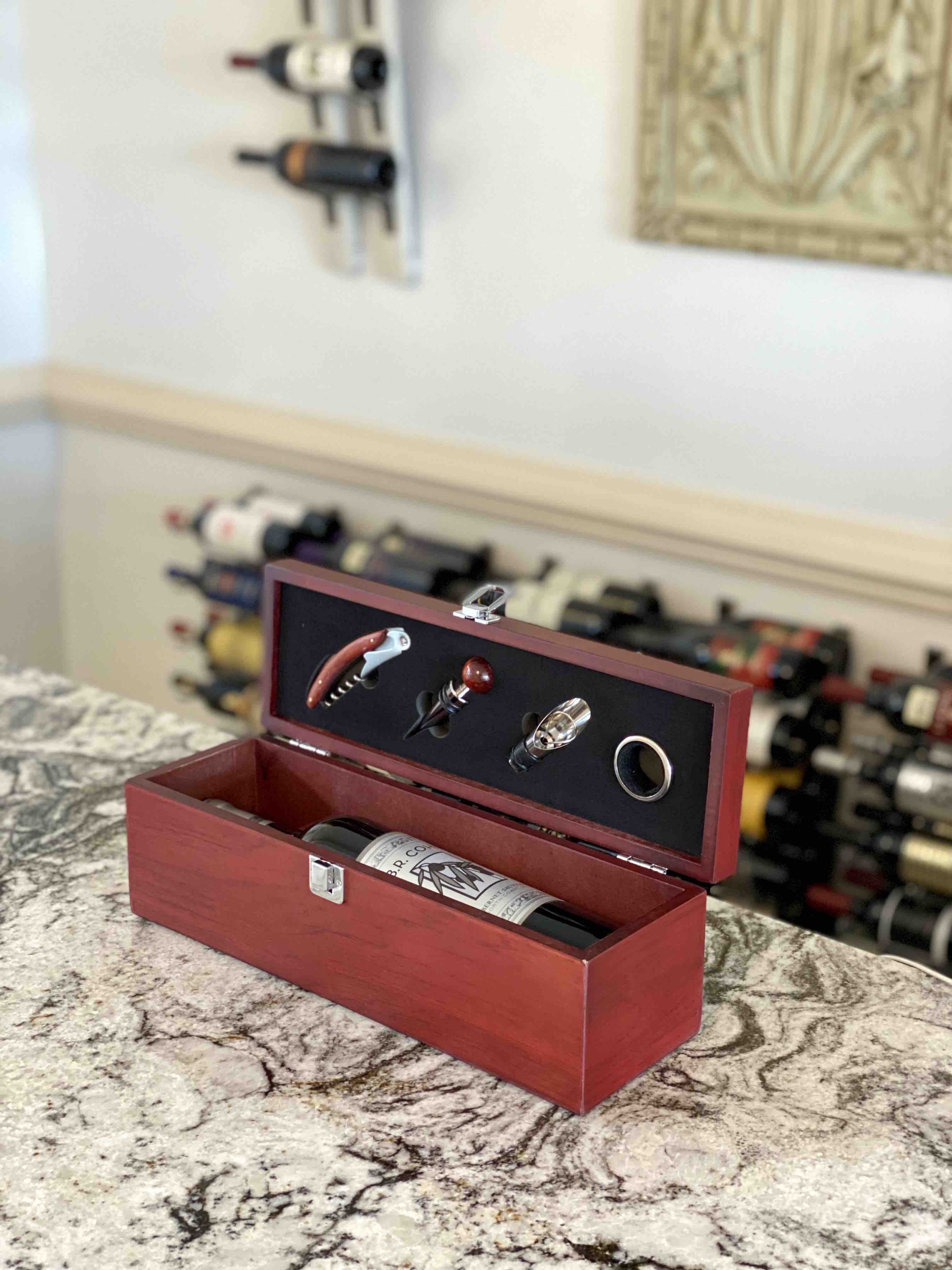 Wine Box with Wine in it 