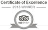 Trip Advisor Certificate of Excellence - 2013 - 2019